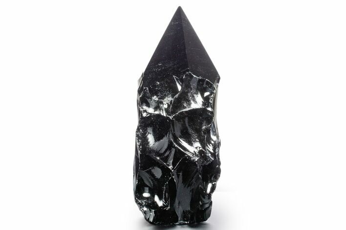 Free-Standing Polished Obsidian Point - Mexico #355035